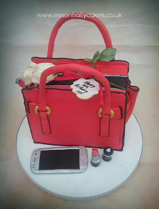 Red Bag - Cake by Essentially Cakes - CakesDecor