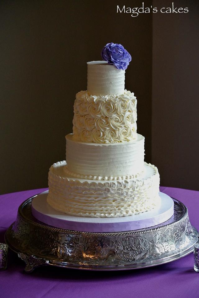 buttercream textures - Decorated Cake by Magda's cakes - CakesDecor