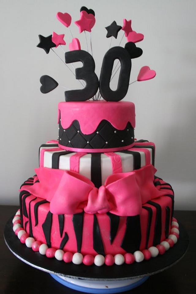 30th Birthday Cake By Sweet Tooth Cakes CakesDecor