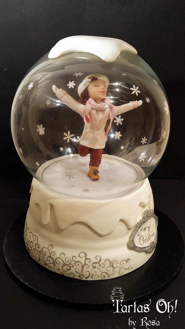Snow globe musical cake (CPC Christmas Collaboration)
