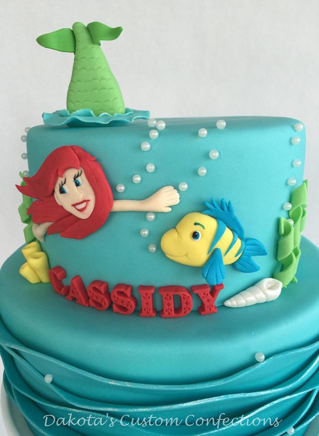 Little Mermaid Cake - Cake by Dakota's Custom Confections - CakesDecor