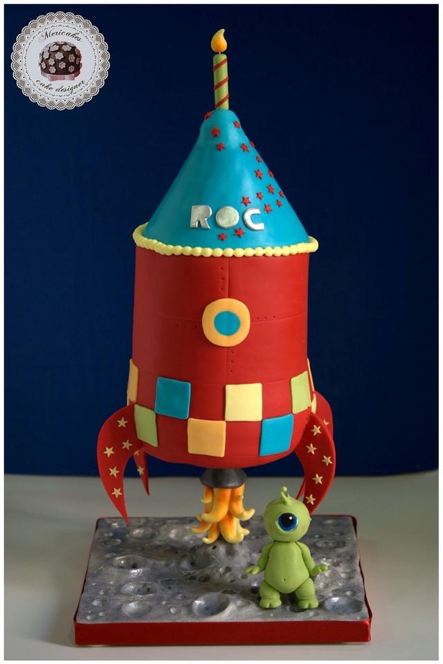 Rocket gravity cake 3D