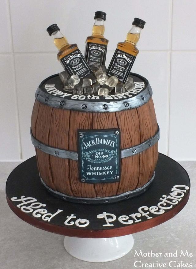 Whisky barrel cake