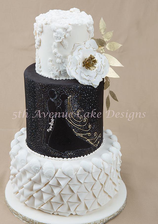 How to Design A Black and White Wedding Cake
