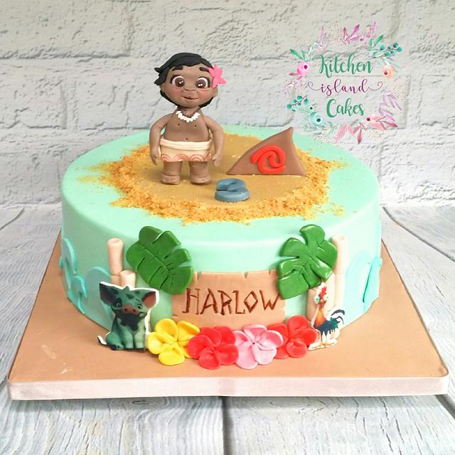 Moana Maui Cake By Kitchen Island Cakes Cakesdecor