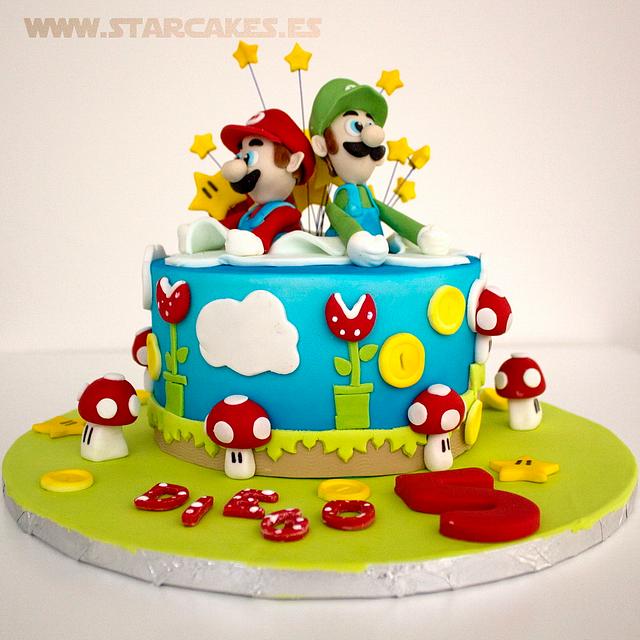 Super Mario Bros Cake - Decorated Cake by Star Cakes - CakesDecor