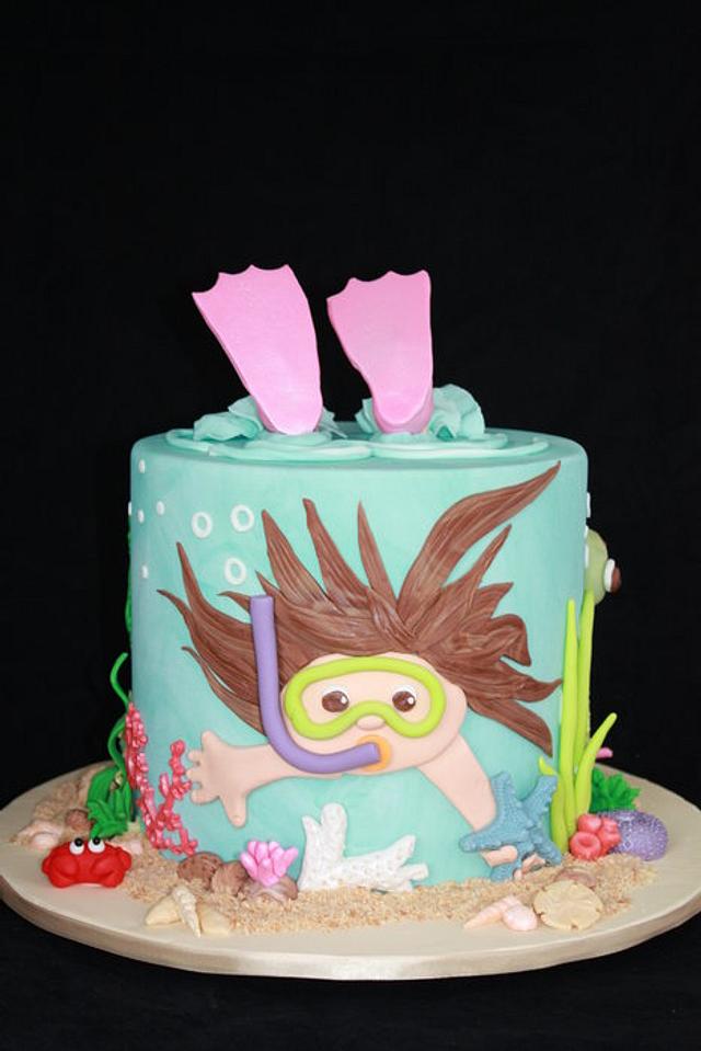 Under The Sea Theme Cake By Pam Cakesdecor