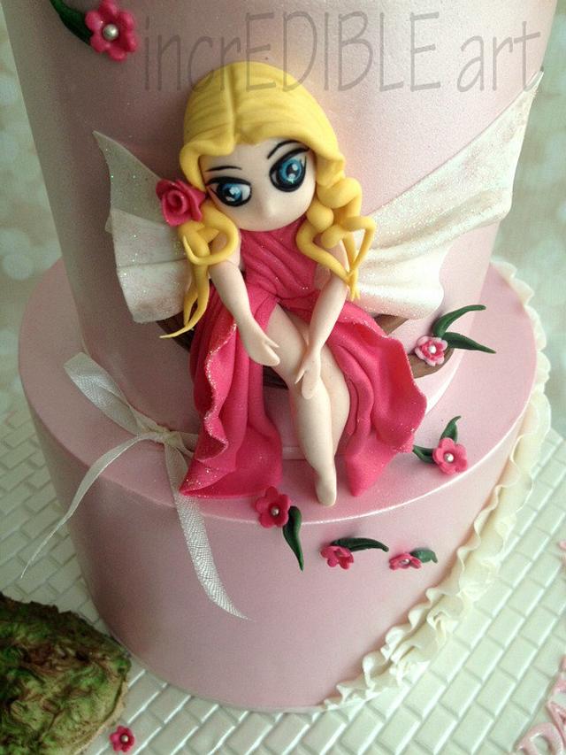 Little Fairy- First Birthday Cake - Cake by Rumana Jaseel - CakesDecor