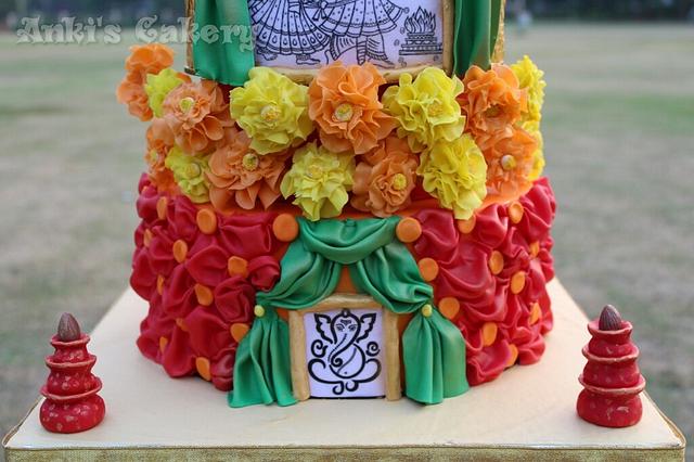 Indian traditional wedding cake - Cake by Ankita - CakesDecor