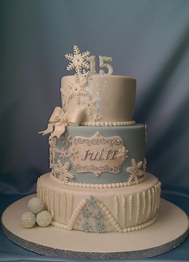 Winter Wonderland Cake - Decorated Cake by Nizelle Olivo - CakesDecor