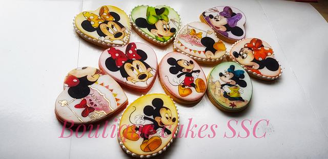 Minnie mouse cookies set 