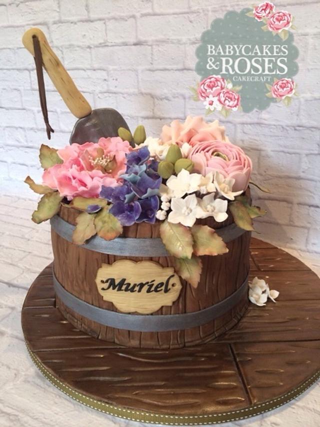 Cute Homemade Flower Pot Cake