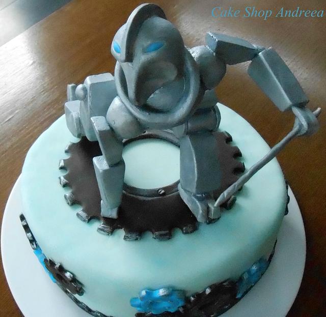 robot cake - Cake by lizzy puscasu - CakesDecor