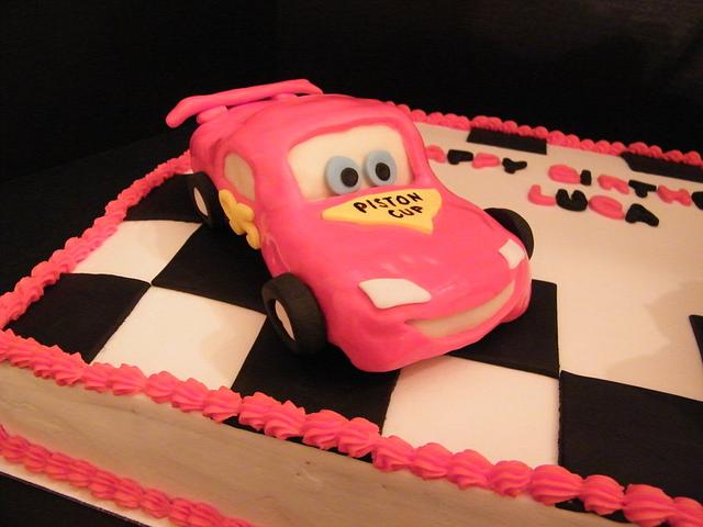 Cars themed birthday cake