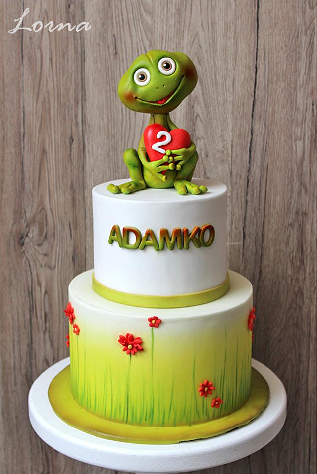 Cute Frog Cake by Lorna CakesDecor
