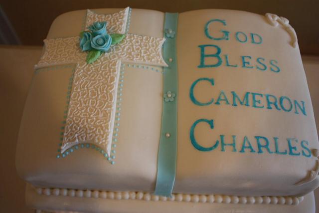 Christening Bible Cake