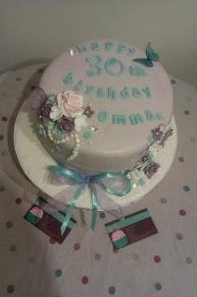 Lilac birthday cake - Cake by Jenna - CakesDecor