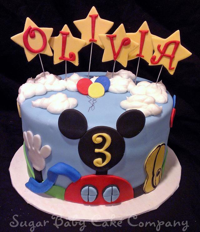 Mickey Mouse Clubhouse Cake - Decorated Cake by Kristi - CakesDecor