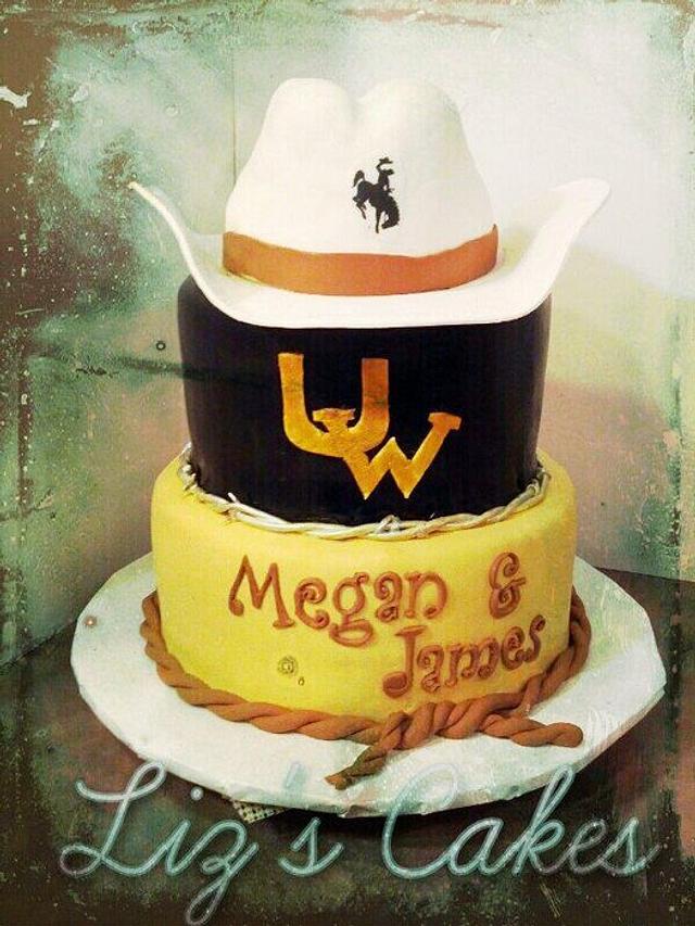 University of Wyoming Graduation Decorated Cake by CakesDecor