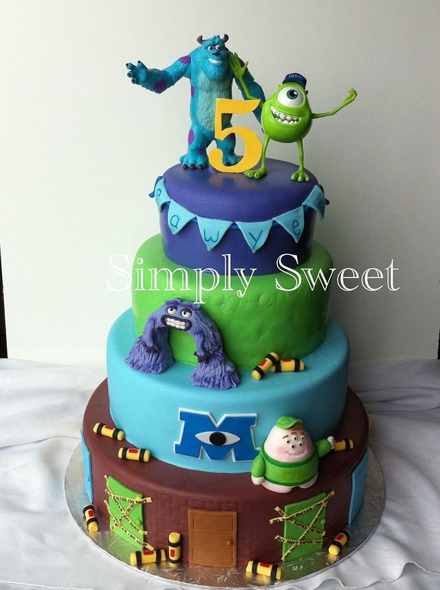 Monster inc - Decorated Cake by Simplysweetcakes1 - CakesDecor