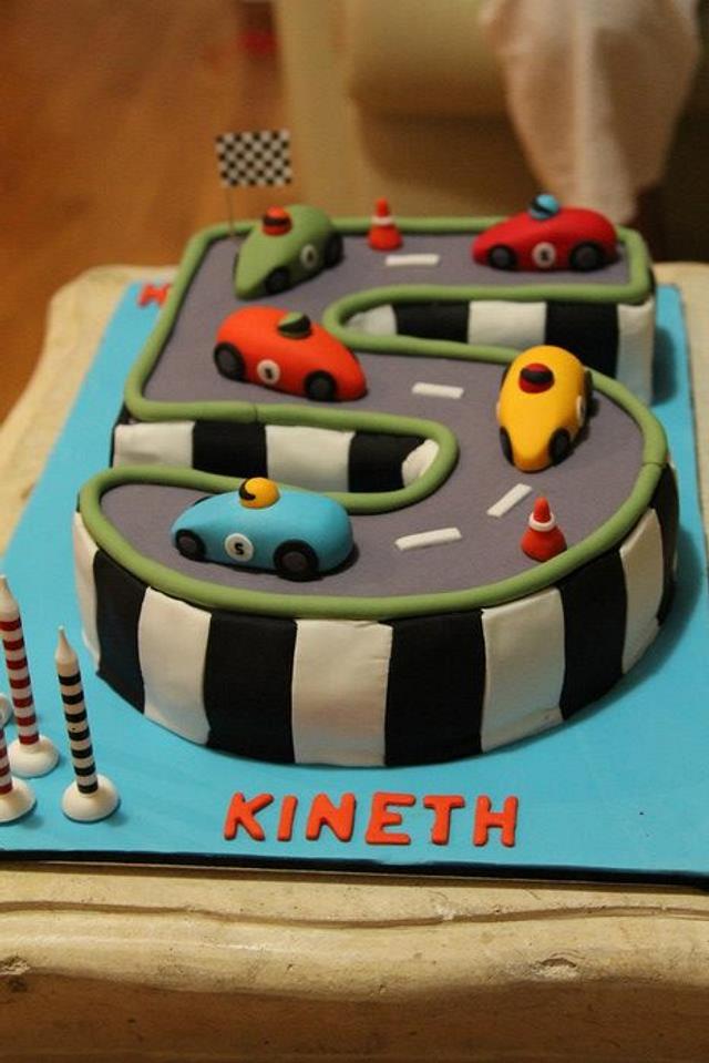 Racing Car! - Decorated Cake by MyCreations - CakesDecor