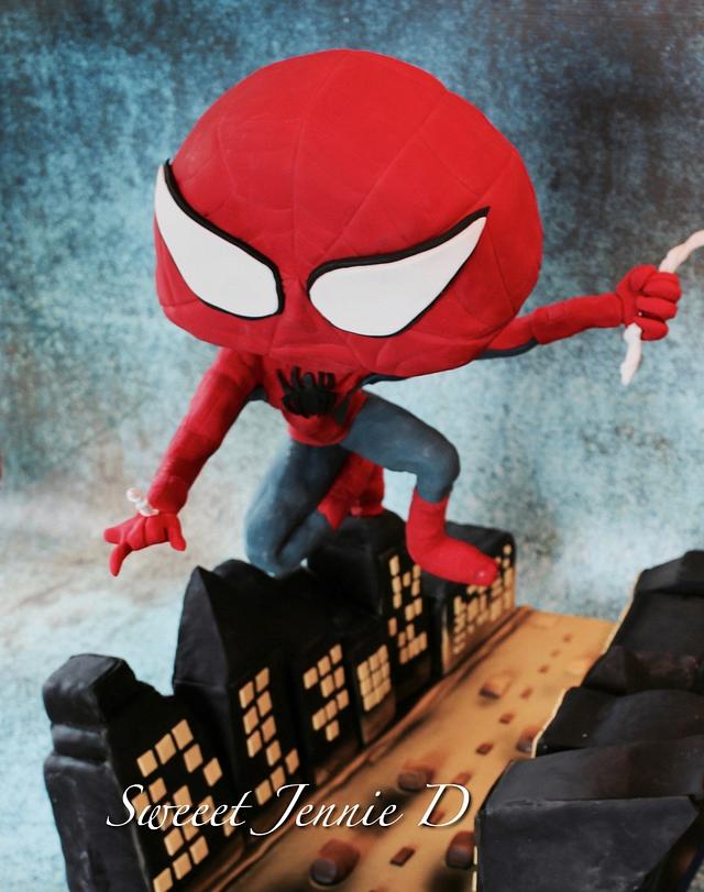 Flying Spiderman Cake Gravity Defying Cake By Cakesdecor