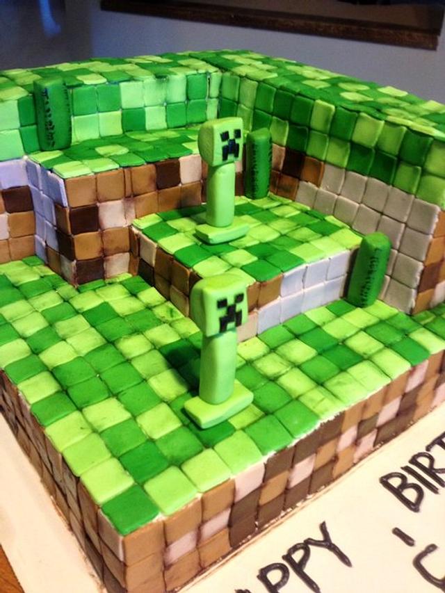 minecraft cake - Cake by Chrissa's Cakes - CakesDecor