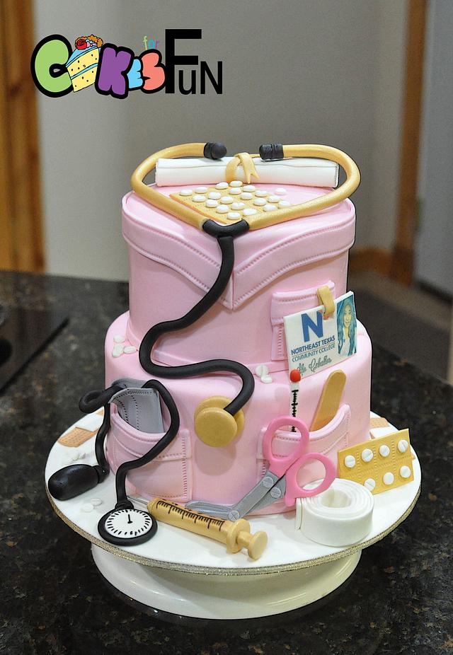 Nursing School Graduate Cake