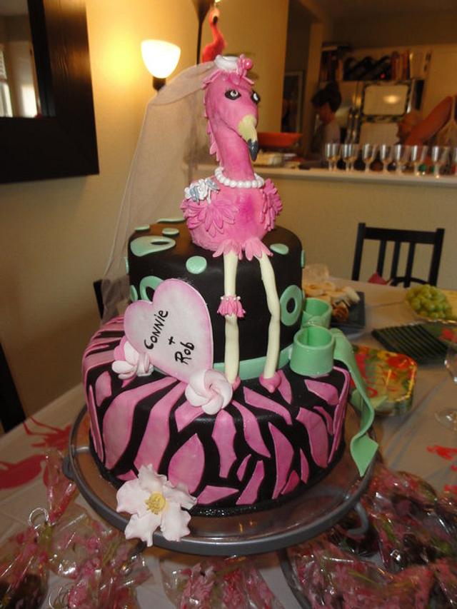 Pink Flamingo Cake - Cake by Kassie Smith - CakesDecor