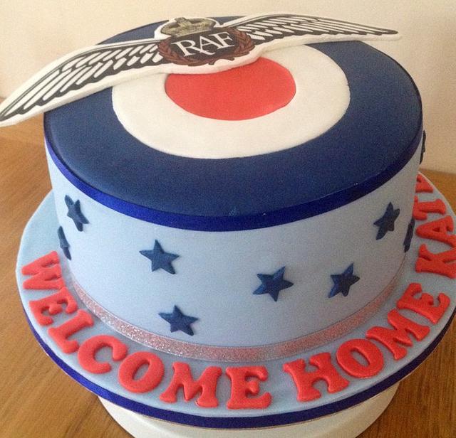 RAF Welcome Home cake 