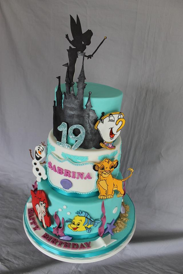 Disney themed birthday cake - Cake by Sweet Shop Cakes - CakesDecor