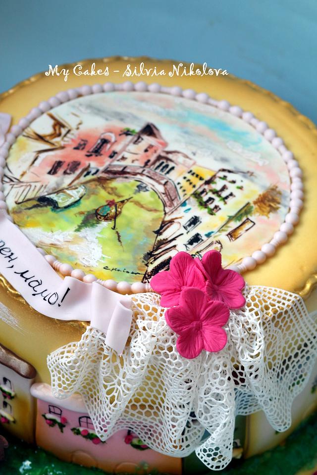 Venice, Venice Cake! Hand painted! Cake by marulka_s CakesDecor