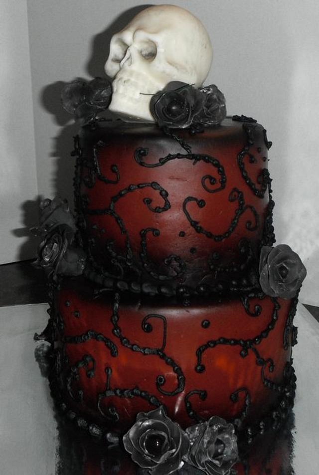 Red Skull - Cake by munkey - CakesDecor