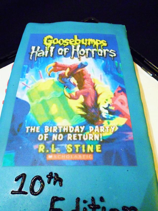 Goosebumps Book Cake