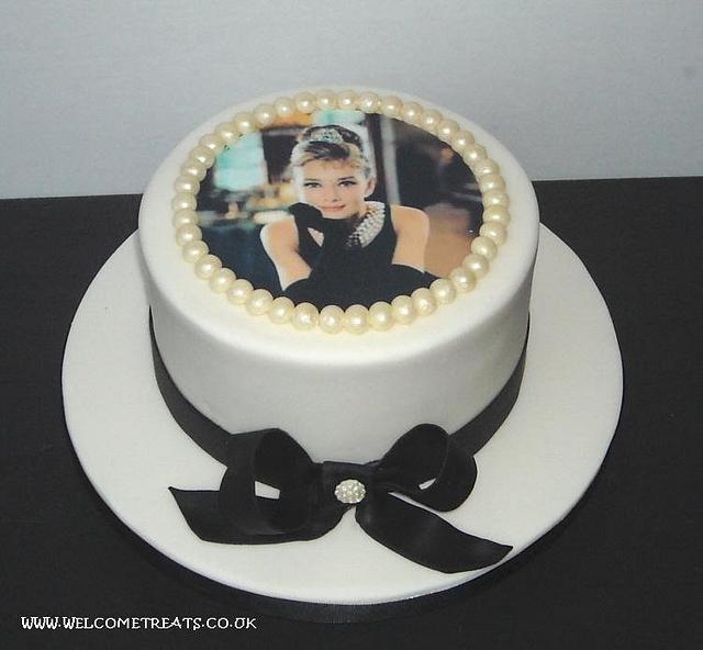 Audrey Hepburn Inspired Cake