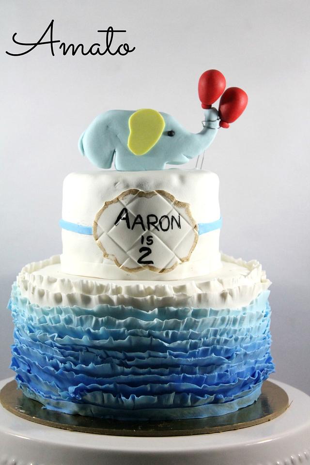 Elephants & Balloons Decorated Cake by Amato CakesDecor