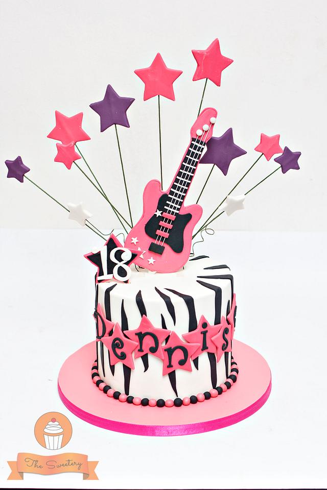 Girl Rock star party favor. Music and Rock decoration. Born to Rock 48 –  Choco House By Laura