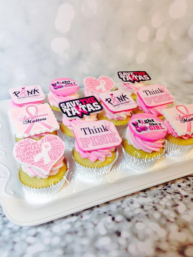 Breast Cancer Awareness Cupcakes