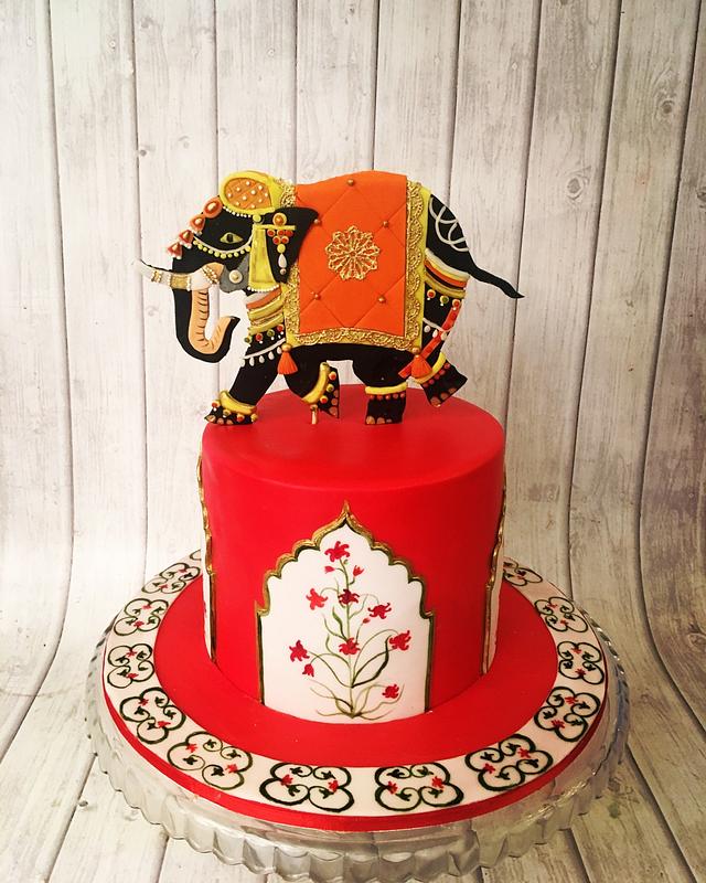 India - Decorated Cake by The Hot Pink Cake Studio by - CakesDecor