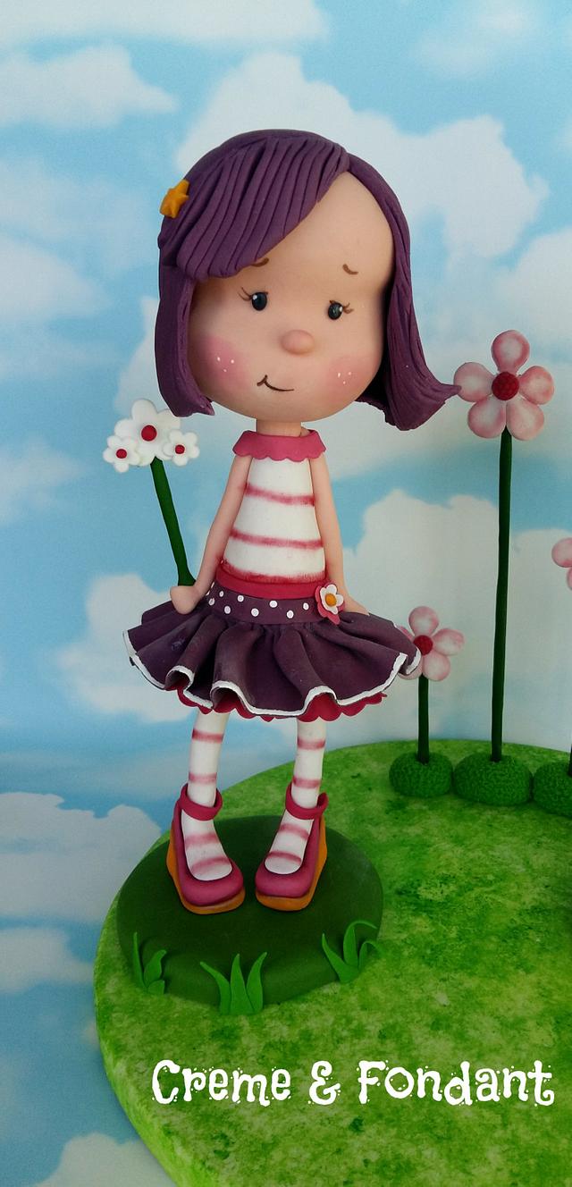 Flowers Fairies Cake by Creme & Fondant CakesDecor