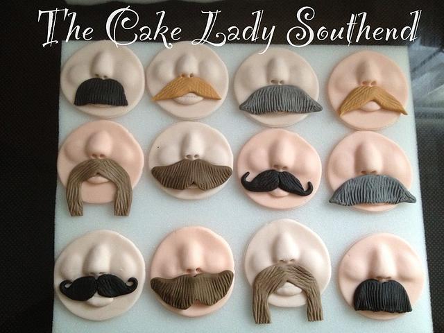 Movember Toppers Decorated Cake By Gwendoline Rose Cakesdecor