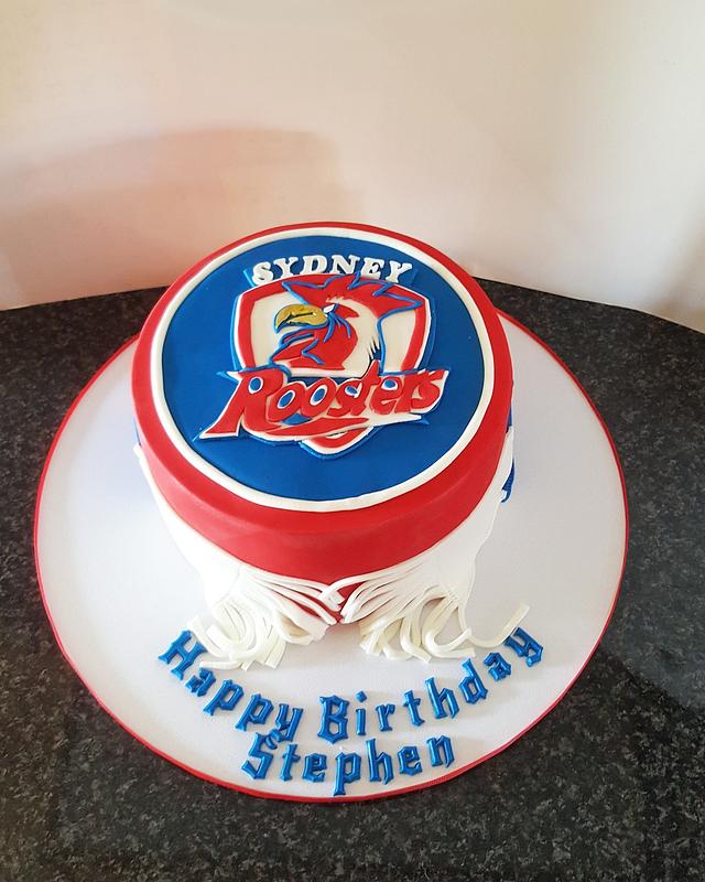 Sydney Roosters cake - cake by The Custom Piece of Cake ...