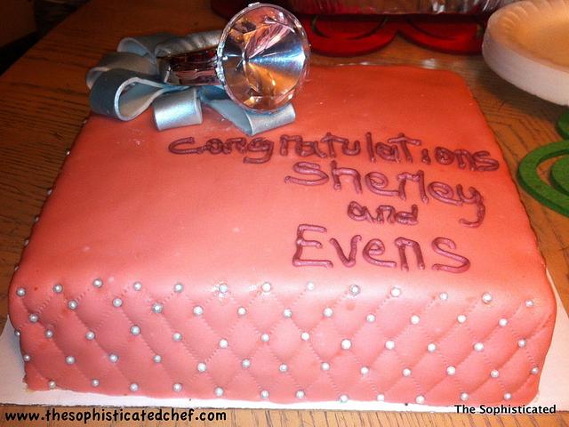Engagement Party cake