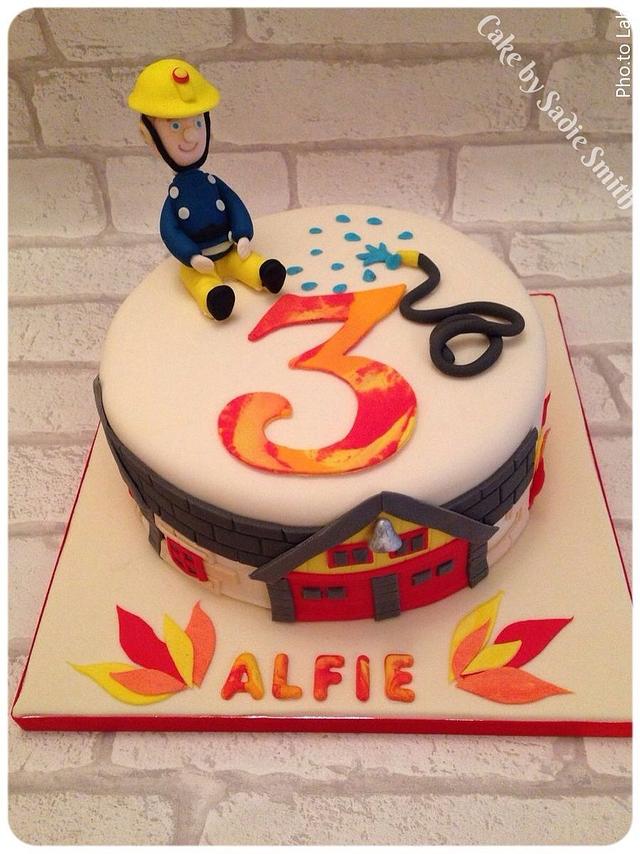 Fireman Cake - Decorated Cake By Sadie Smith - Cakesdecor