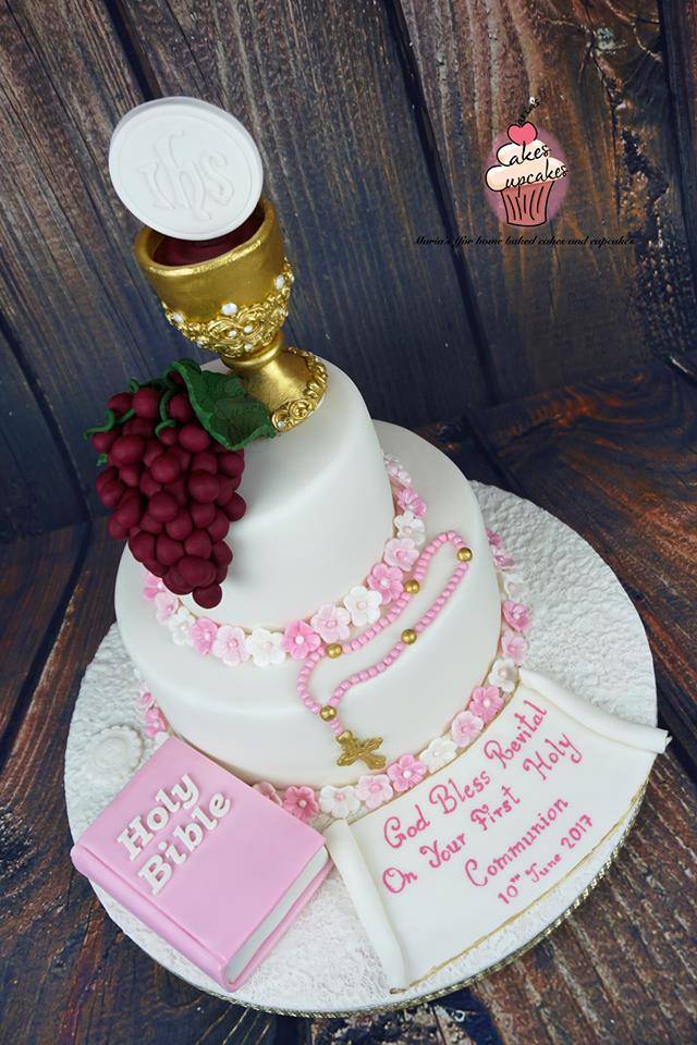 First Holy Communion Cake - Cake by Maria's - CakesDecor