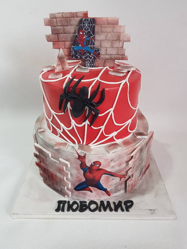 Spiderman cake - Decorated Cake by Ladybug0805 - CakesDecor