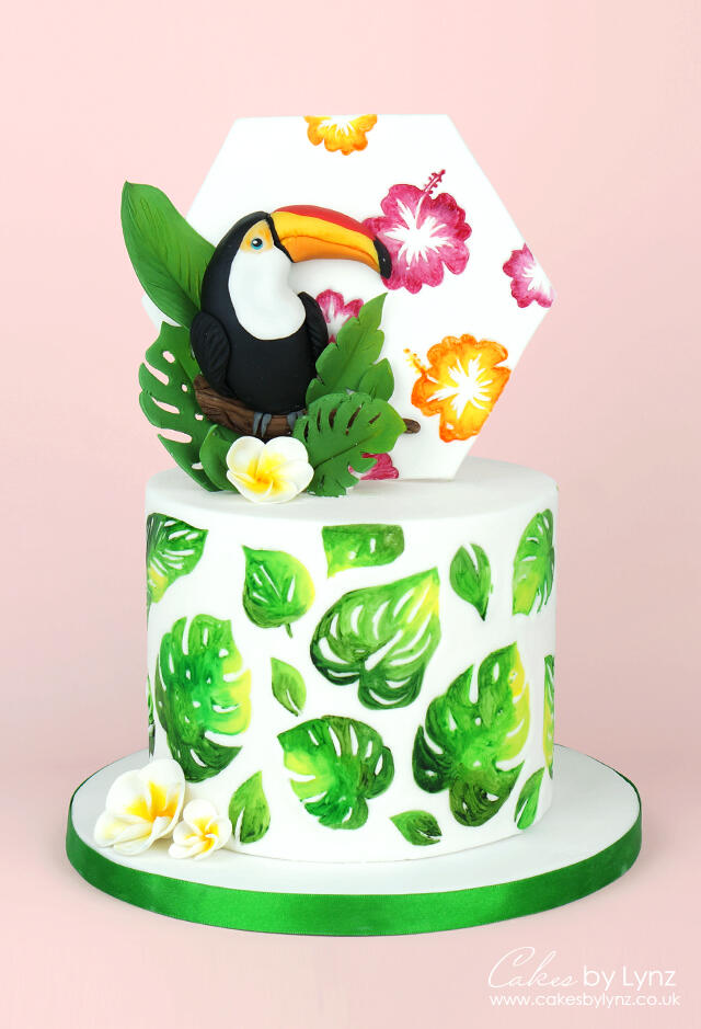 Tropical Vibes Toucan Cake Decorating Tutorial With Cakesdecor