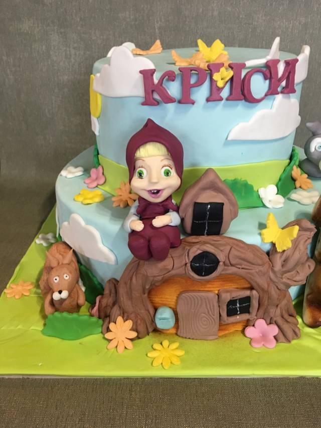 Masha and The Bear - Decorated Cake by Doroty - CakesDecor
