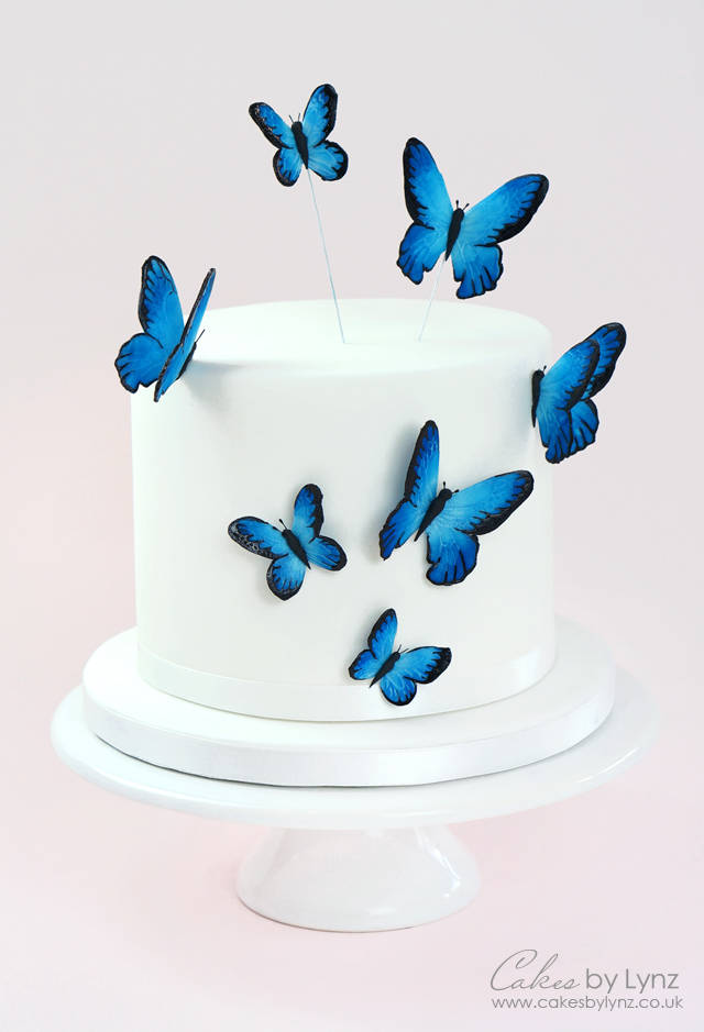 DIY cake decor butterflies for an enchanting dessert