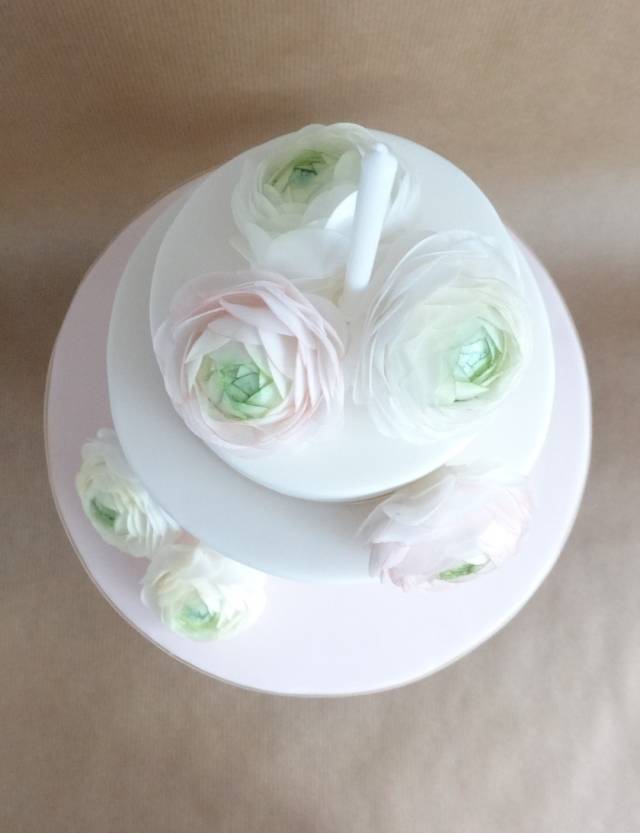 Wafer Paper Flower Cake for Kerry - Decorated Cake by - CakesDecor